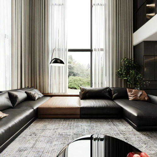 Modern A Living Room-ID:601331009