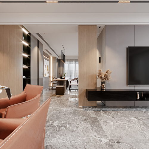 Modern A Living Room-ID:683716069