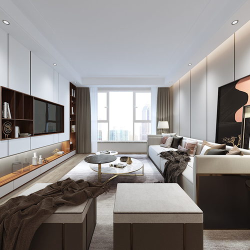 Modern A Living Room-ID:239617115