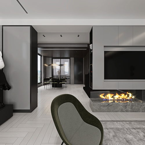 Modern A Living Room-ID:368158106