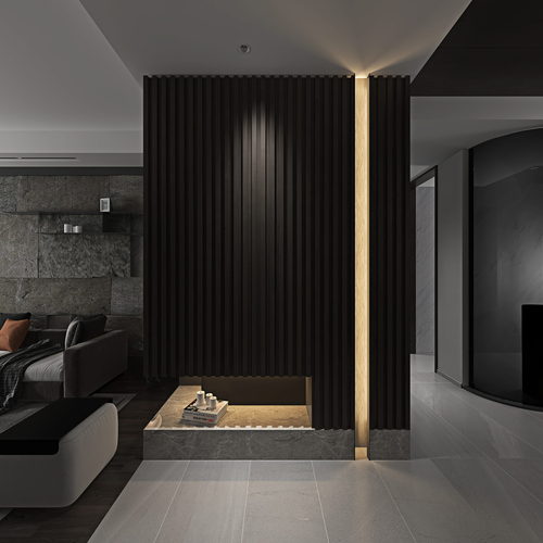 Modern A Living Room-ID:393918043