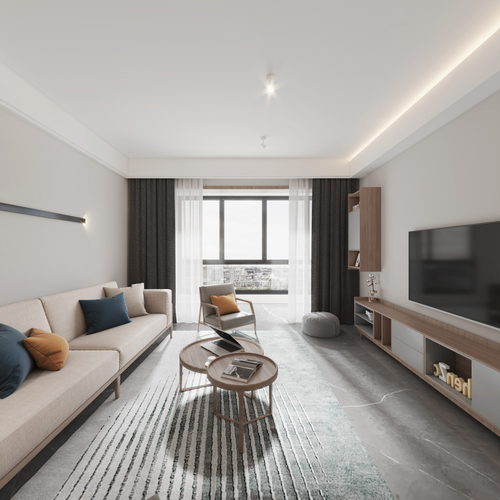 Modern A Living Room-ID:207366943