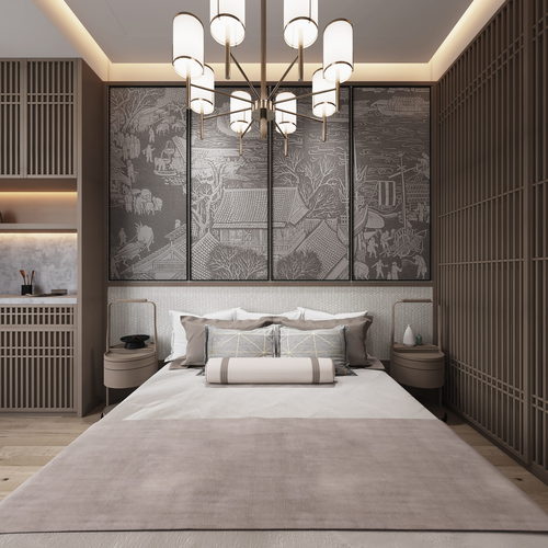 New Chinese Style Bedroom-ID:838030105