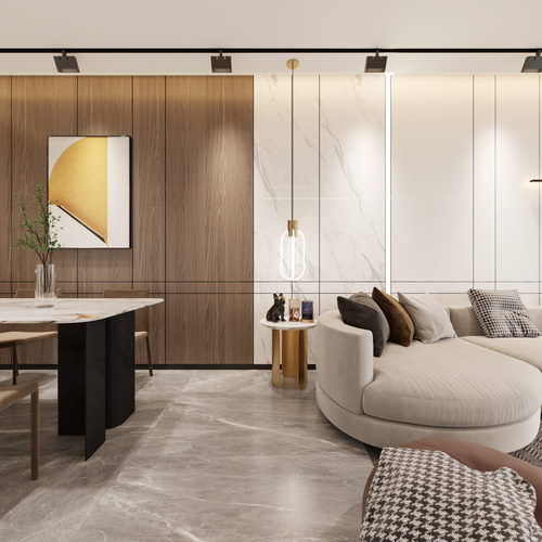 Modern A Living Room-ID:821285017