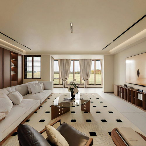 Modern A Living Room-ID:724812984