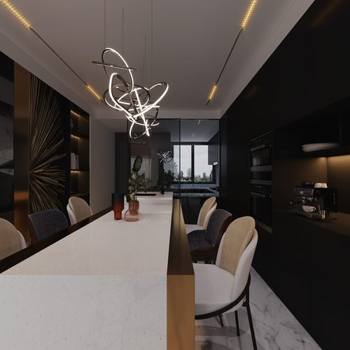 Modern Dining Room-ID:588140016