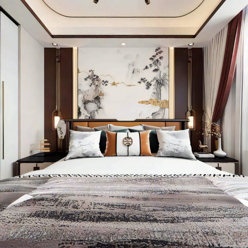 New Chinese Style Bedroom-ID:264195922