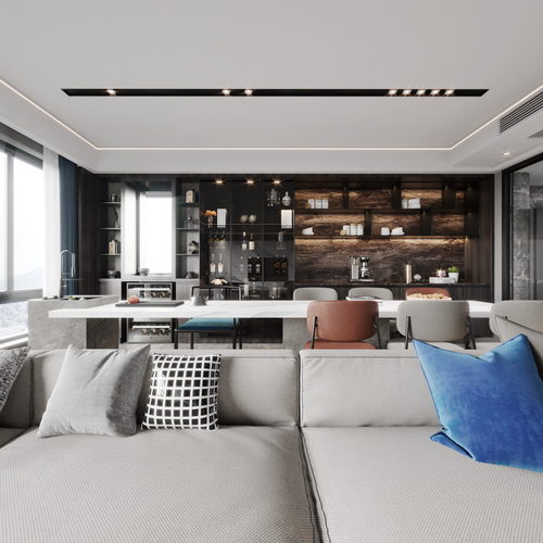 Modern A Living Room-ID:798507935