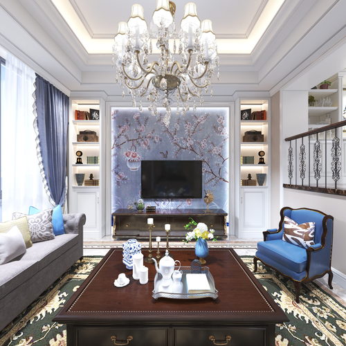 American Style A Living Room-ID:314374928
