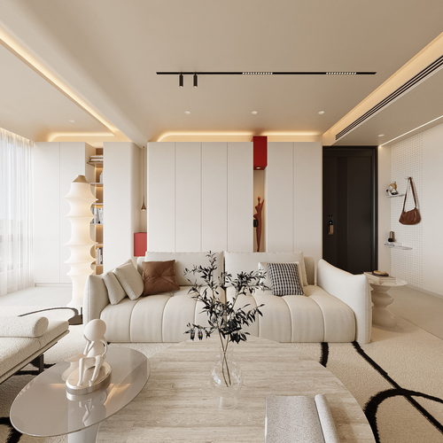 Modern A Living Room-ID:660559892