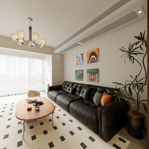 Modern A Living Room-ID:756464969