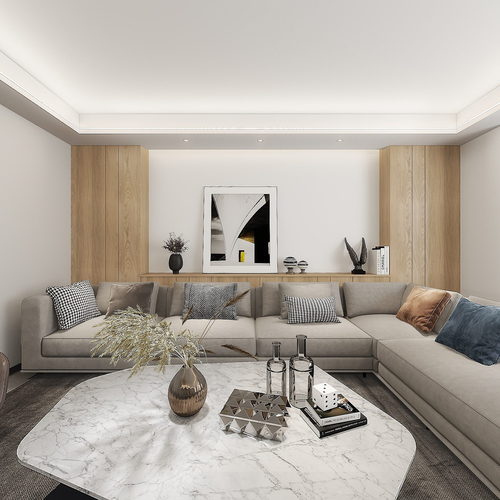 Modern A Living Room-ID:630847935