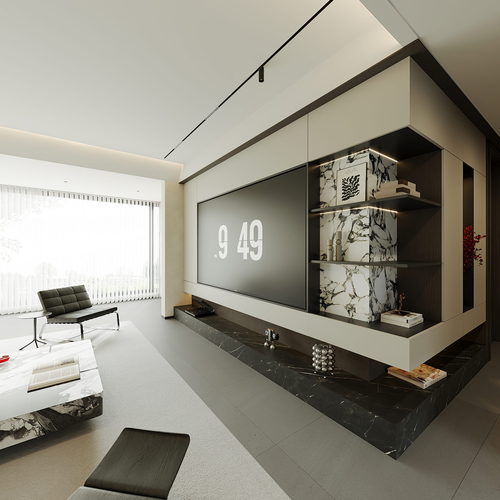 Modern A Living Room-ID:897073981