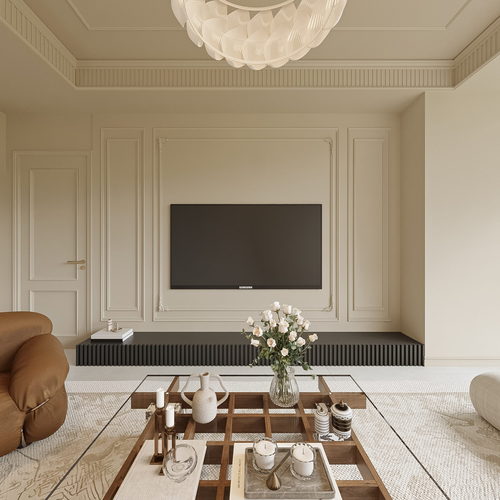 French Style A Living Room-ID:880670079
