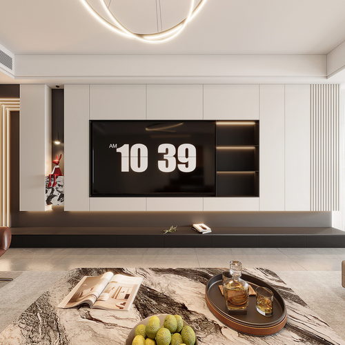 Modern A Living Room-ID:821592098