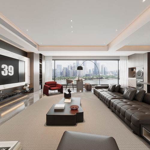 Modern A Living Room-ID:214939124