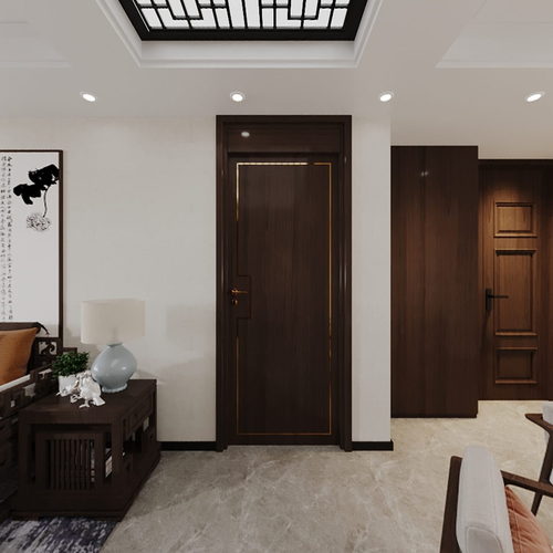 New Chinese Style A Living Room-ID:906497002