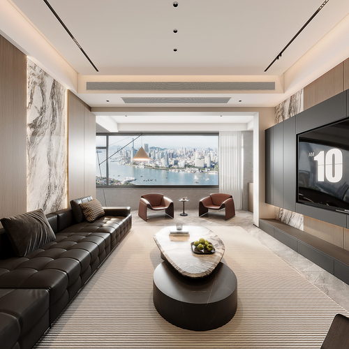 Modern A Living Room-ID:191498049