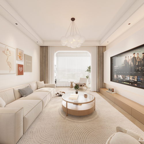 Modern A Living Room-ID:878624929