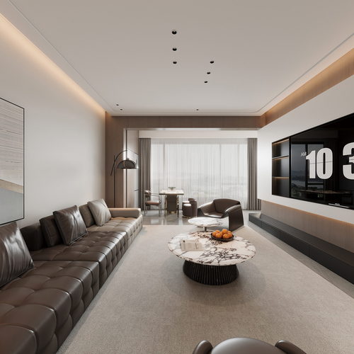 Modern A Living Room-ID:521183978