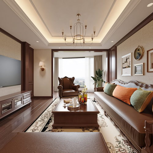 American Style A Living Room-ID:296345959