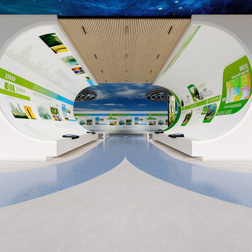 Modern Exhibition Hall-ID:910315048