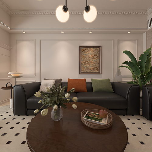 French Style A Living Room-ID:631779912