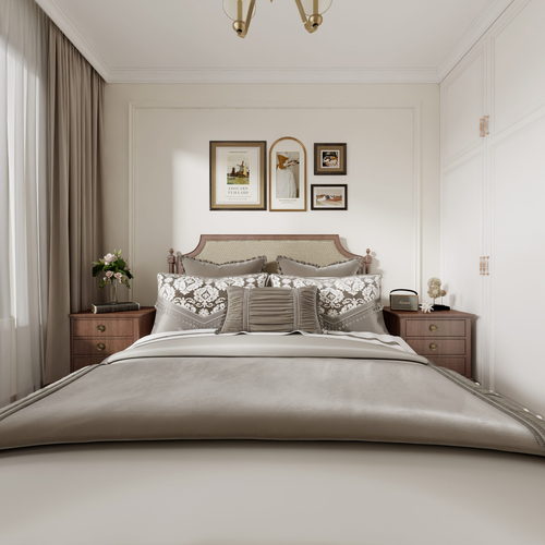 American Style Bedroom-ID:110974075