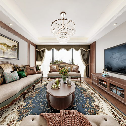 American Style A Living Room-ID:290476088