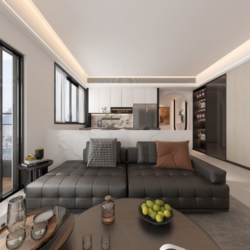 Modern A Living Room-ID:990974909