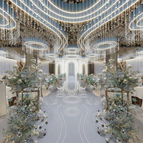 Modern Banquet Hall-ID:724971069