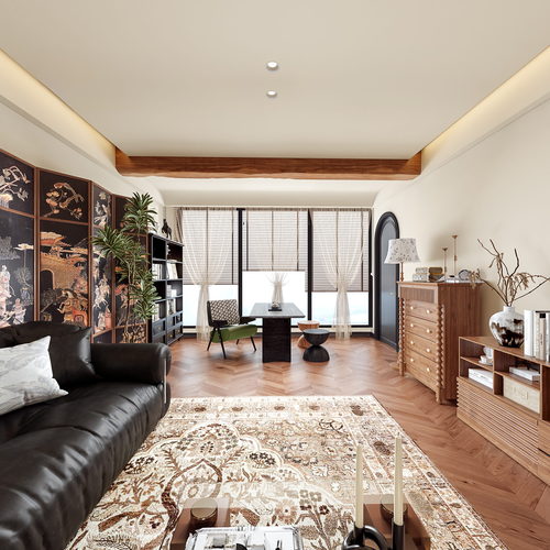 French Style A Living Room-ID:697608952