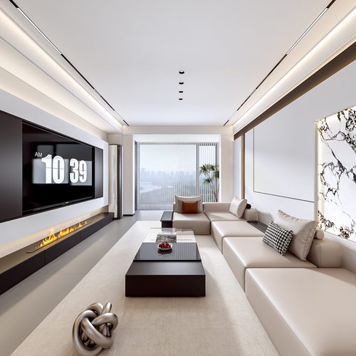 Modern A Living Room-ID:361545091