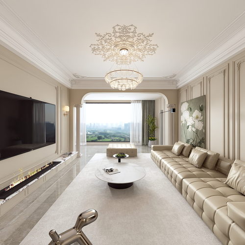 European Style A Living Room-ID:889441018