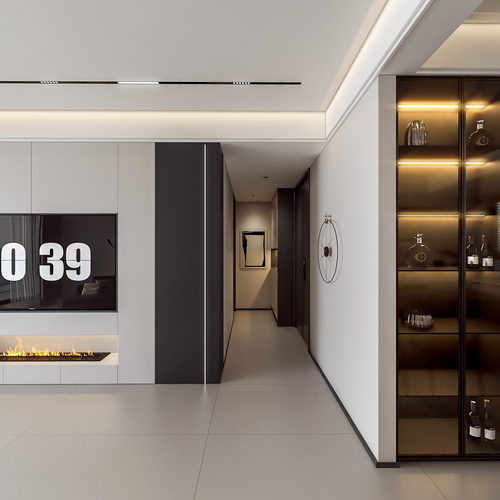 Modern A Living Room-ID:809969908