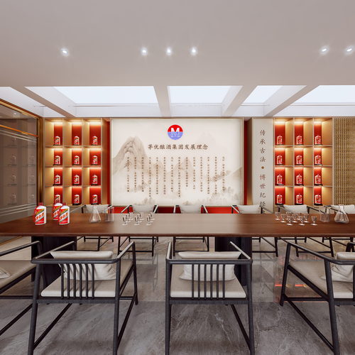 New Chinese Style Exhibition Hall-ID:496526967