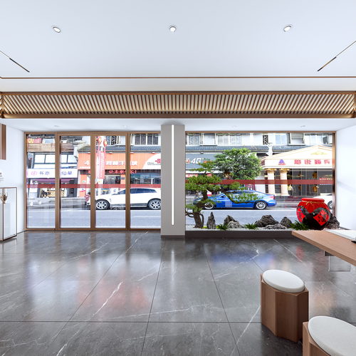Modern Exhibition Hall-ID:911365995