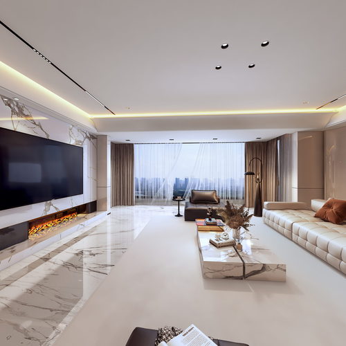 Modern A Living Room-ID:395692114