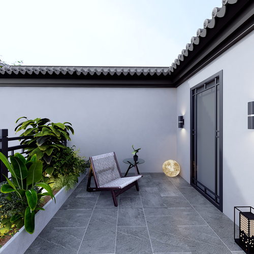 New Chinese Style Balcony-ID:310391908