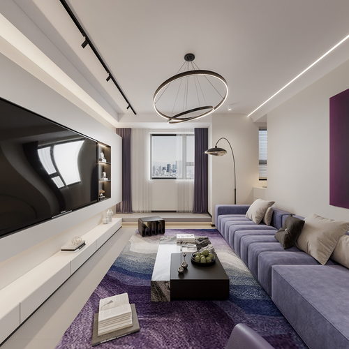 Modern A Living Room-ID:513972049