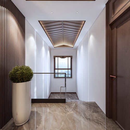 New Chinese Style Hallway-ID:134108071