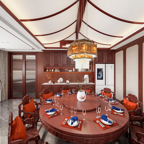 Chinese Style Dining Room-ID:247282037