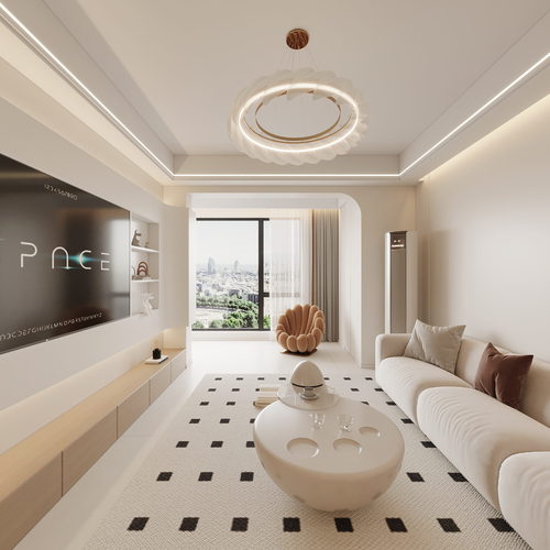 Modern A Living Room-ID:899858006