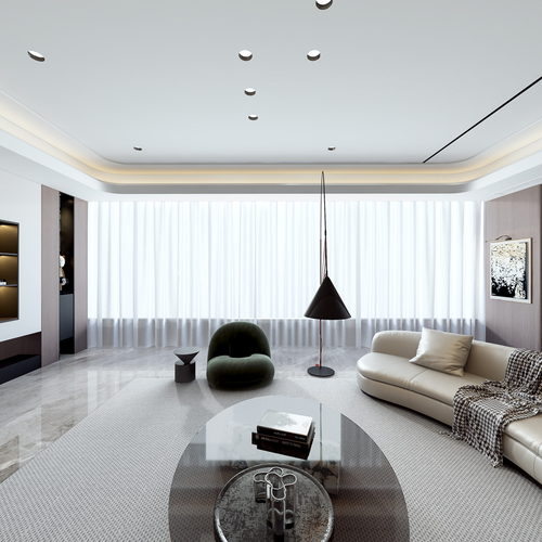 Modern A Living Room-ID:893135071