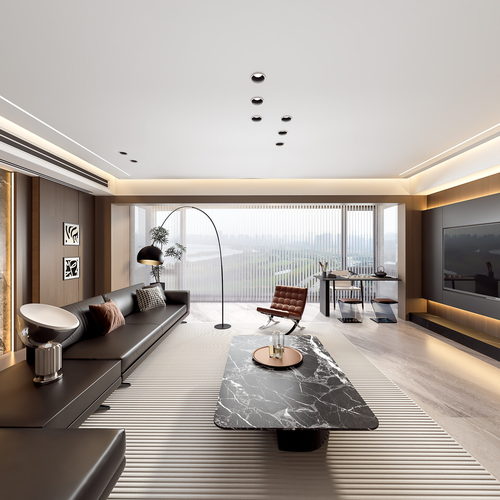 Modern A Living Room-ID:481440078