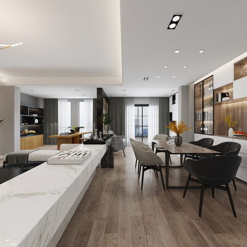 Modern A Living Room-ID:914350033