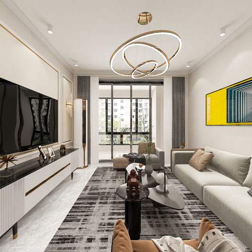 Modern A Living Room-ID:661269902