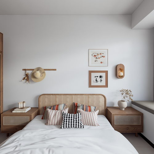 Wabi-sabi Style Bedroom-ID:416548013
