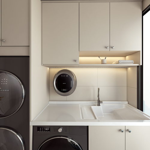 Modern Balcony Laundry Room-ID:860428813