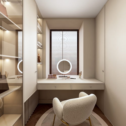 French Style Clothes Storage Area-ID:139615064
